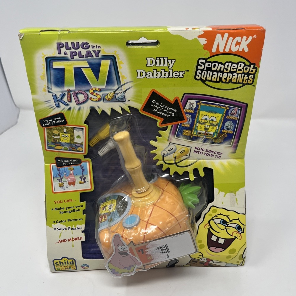 SpongeBob SquarePants Dilly Dabbler Plug n' Play TV Game by Jakks Pacific NEW